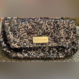 Victoria's Secret Sequin Clutch - Silver